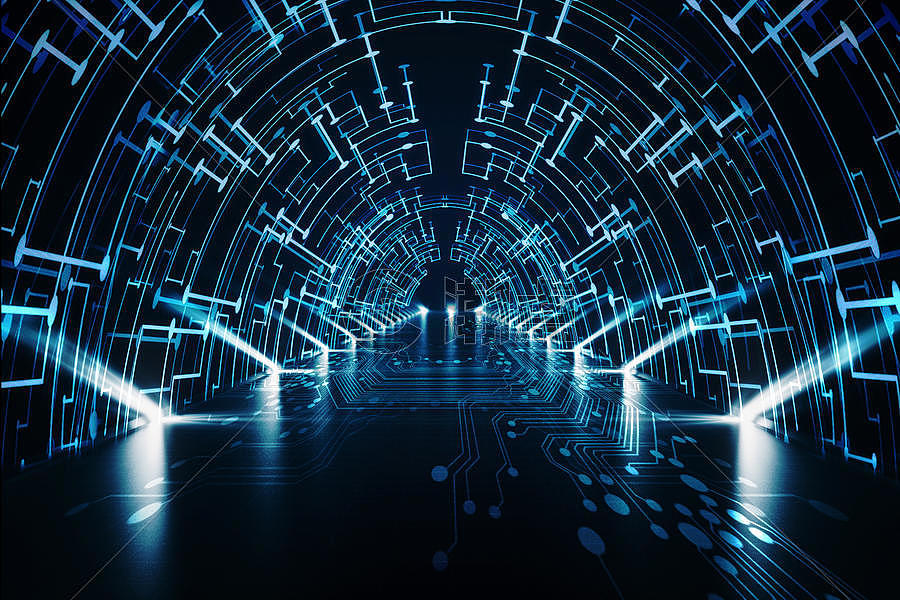 科技隧道图片素材免费下载