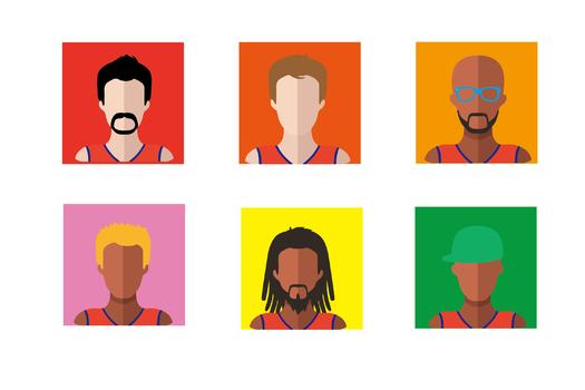 篮球运动人物图标图片素材免费下载