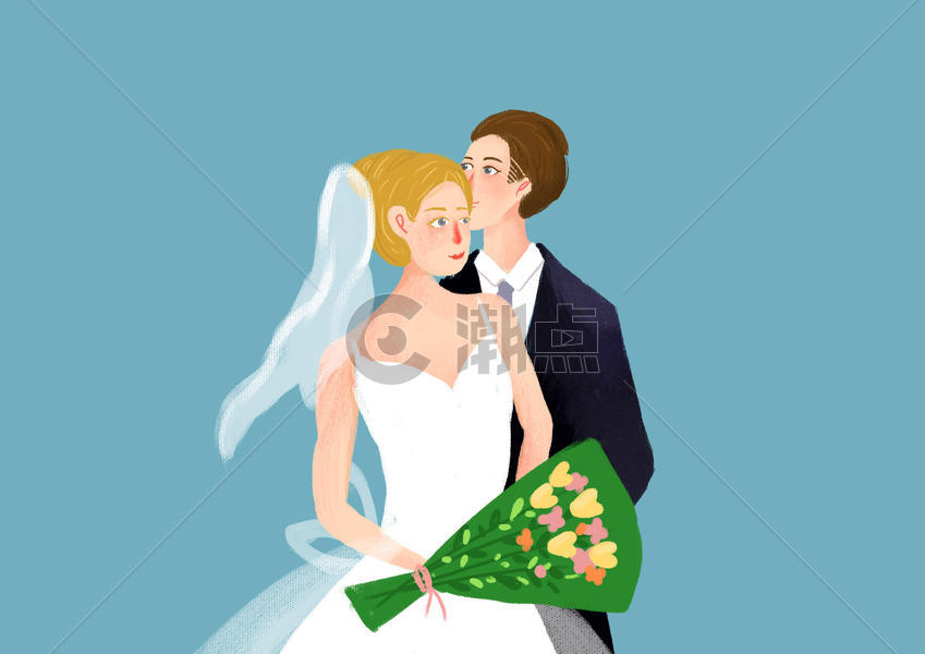 婚礼新人图片素材免费下载