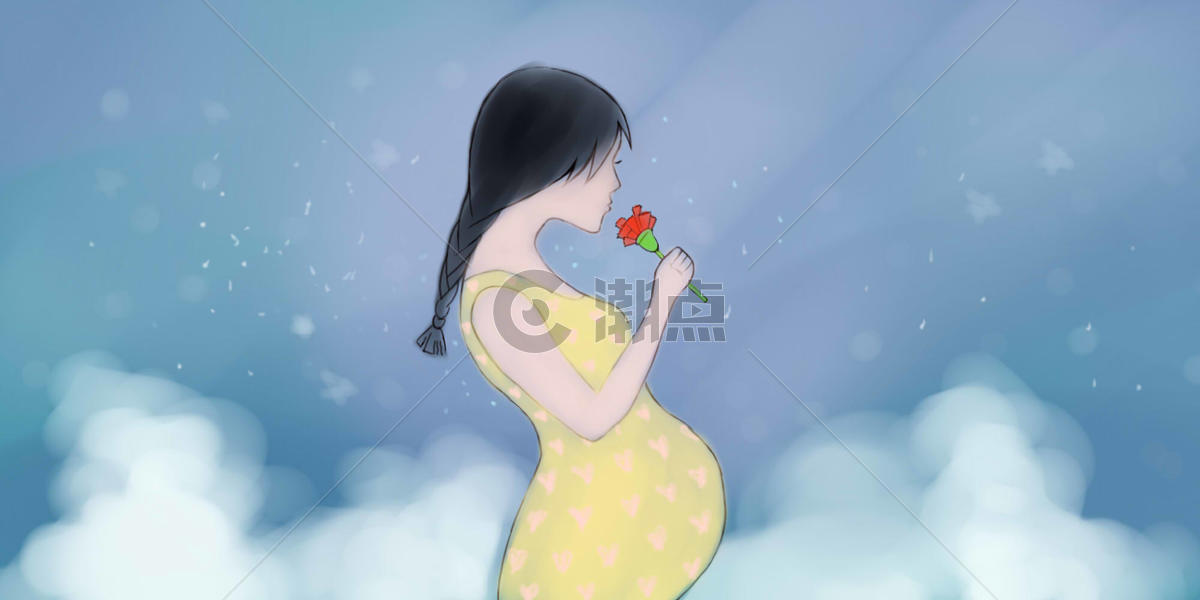 母亲节孕育生命主题图片素材免费下载