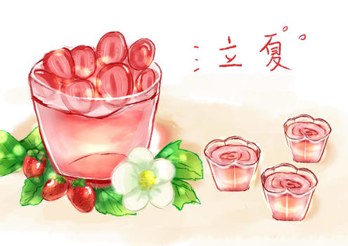 草莓水果杯图片素材免费下载