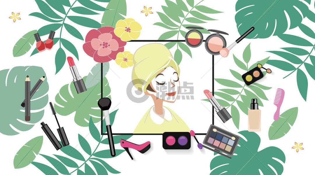 美容化妆品矢量图片素材免费下载