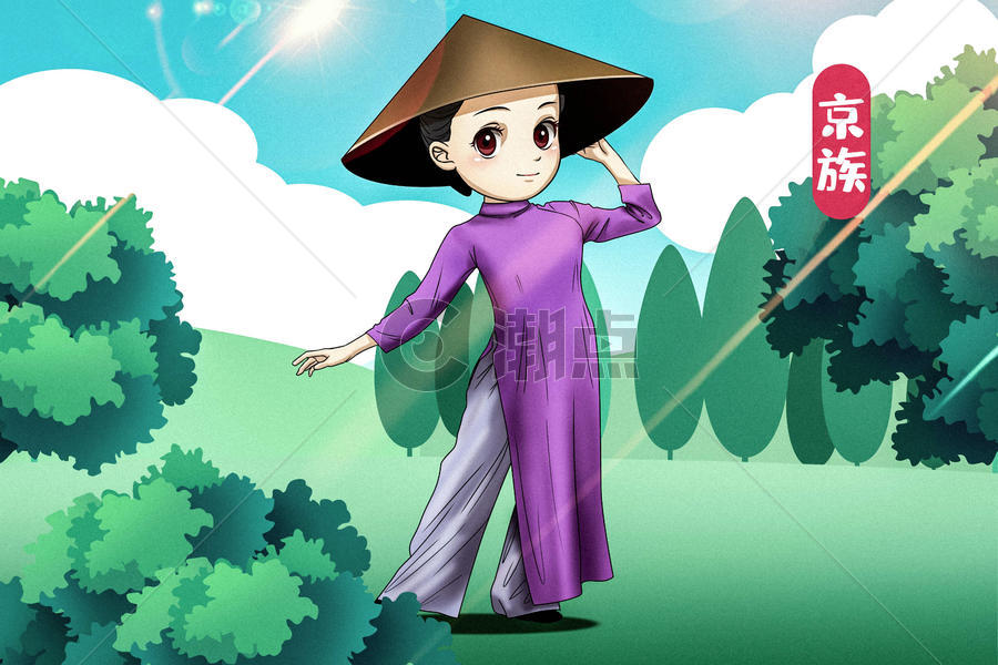 京族插画原画3000*2000图片素材免费下载-编号42016-潮点视频