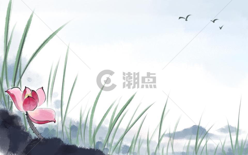 中国风荷花图片素材免费下载