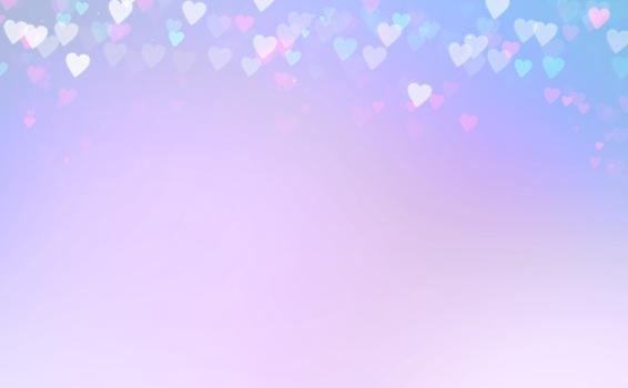 紫色心形梦幻背景图片素材免费下载