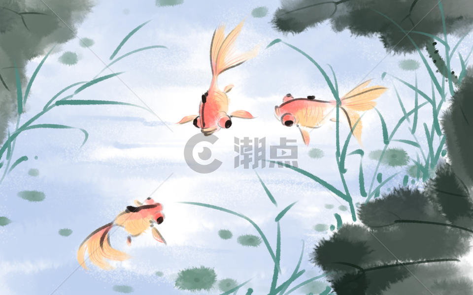 中国风金鱼图片素材免费下载