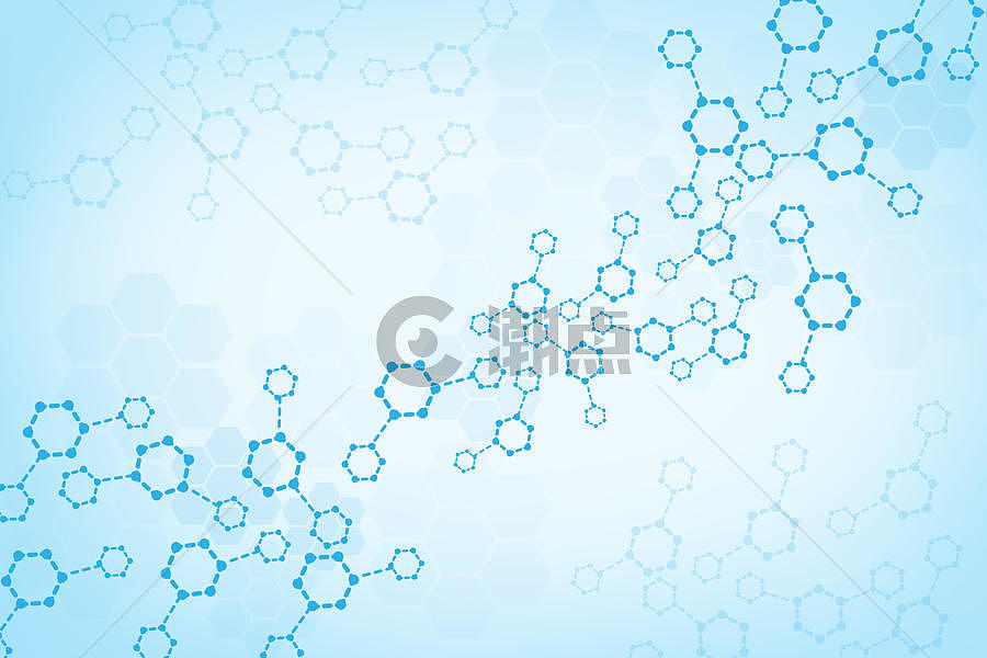 六边形分子结构背景图片素材免费下载