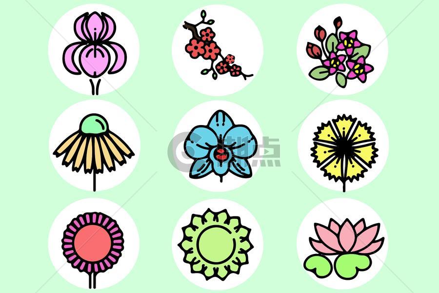 花卉图标图片素材免费下载