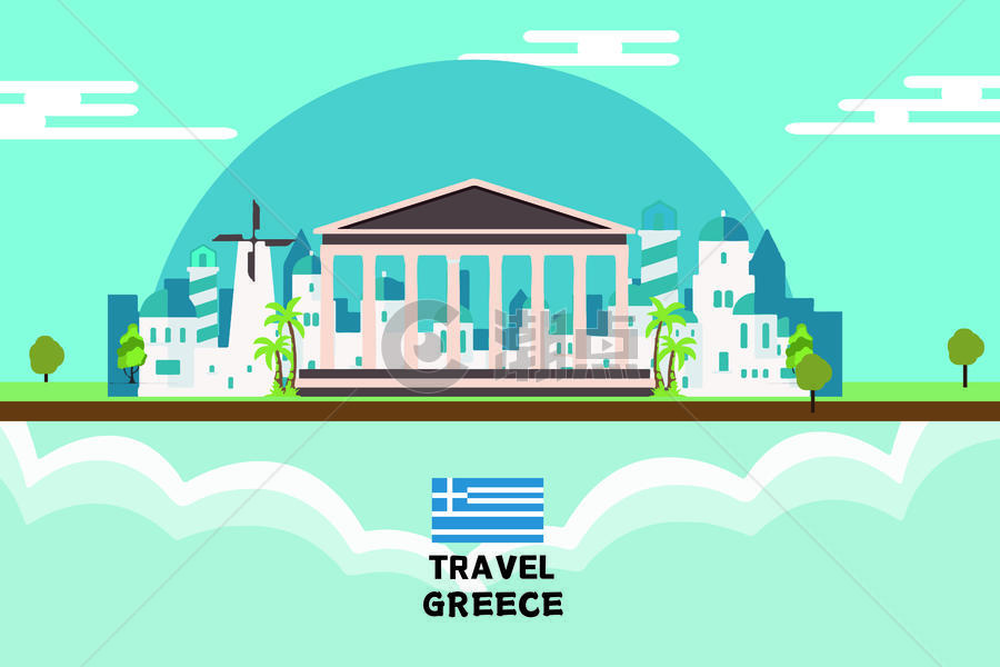 希腊旅游图片素材免费下载