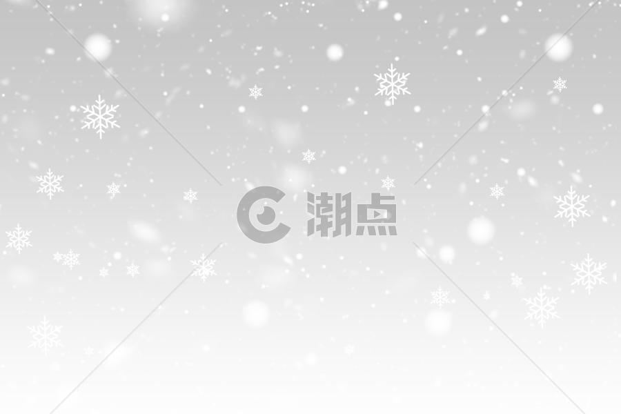 浪漫雪花银色背景图片素材免费下载