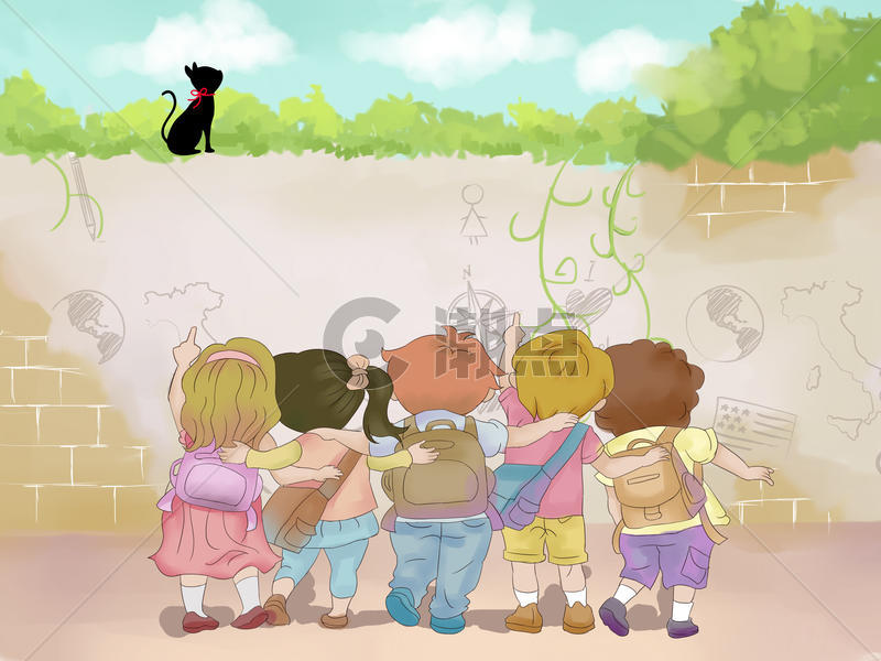 儿童节插画图片素材免费下载