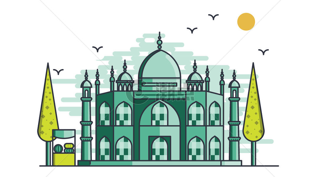城市风光建筑印度图片素材免费下载