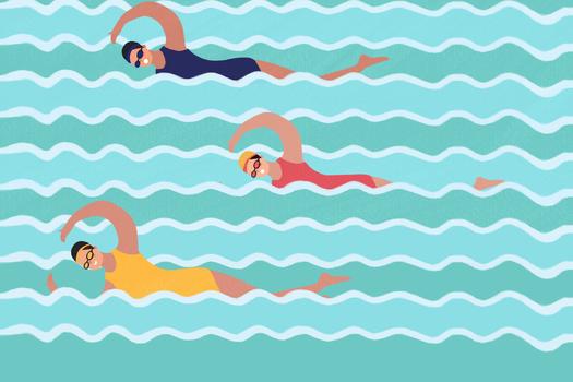 奥林匹克日之游泳竞赛图片素材免费下载