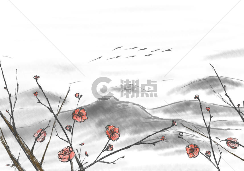 中国风水墨画图片素材免费下载