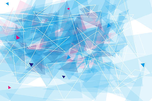 蓝色几何抽象背景图片素材免费下载