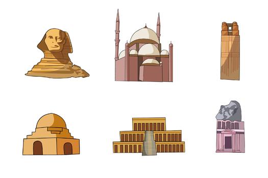 埃及动漫背景素材图片素材免费下载