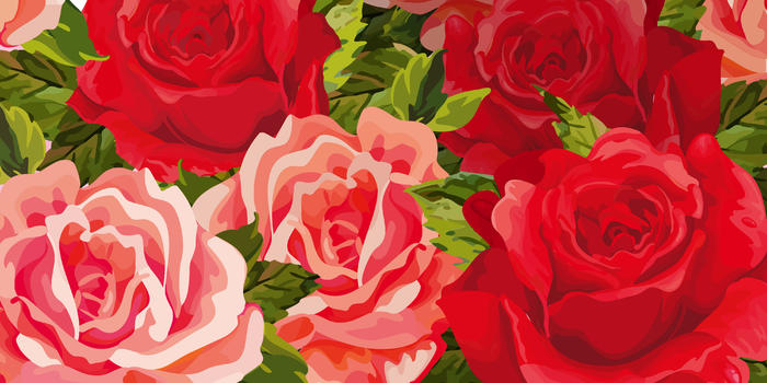 玫瑰花团锦簇图片素材免费下载