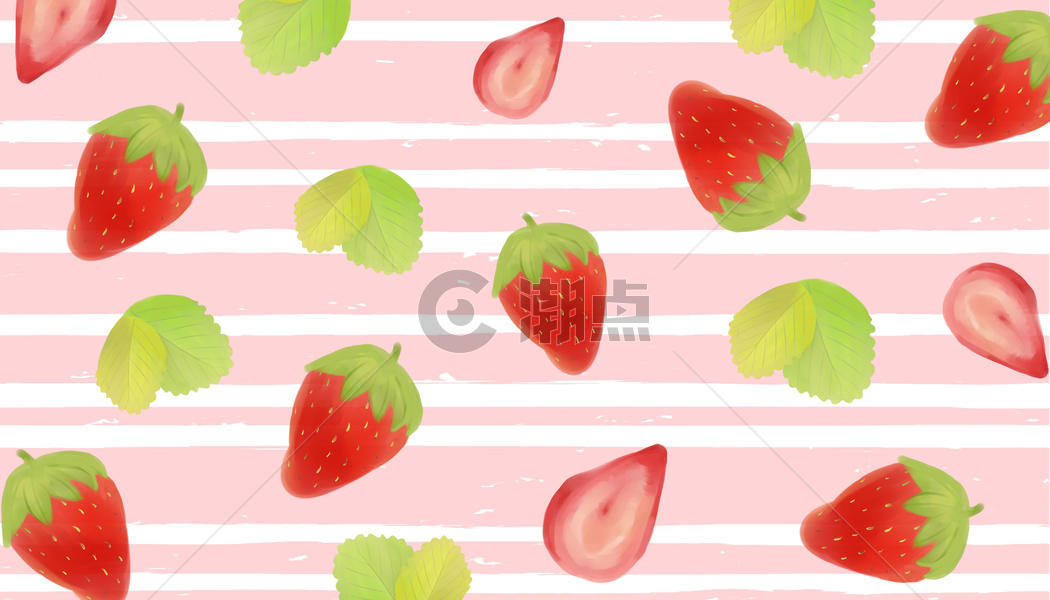 草莓背景图片素材免费下载
