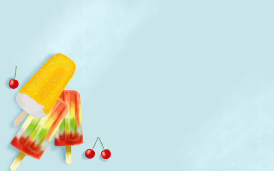 夏天清新甜品雪糕图片素材免费下载