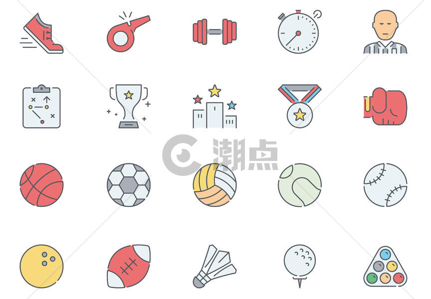 运动足球图标icon图片素材免费下载