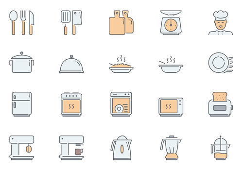 厨房厨具餐具元素icon图片素材免费下载
