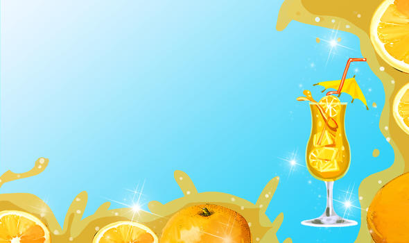 橙汁背景图片素材免费下载