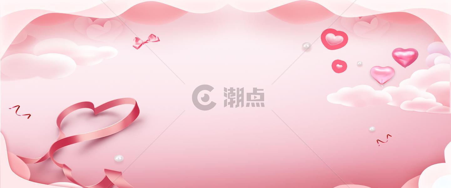 浪漫节日banner背景图片素材免费下载
