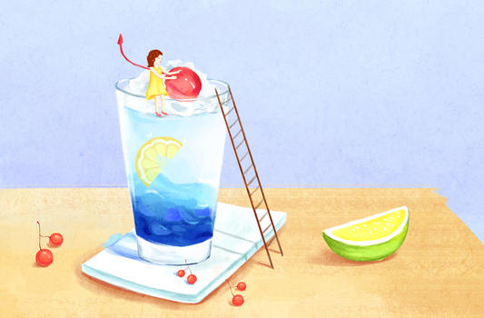 夏天创意清凉饮品图片素材免费下载