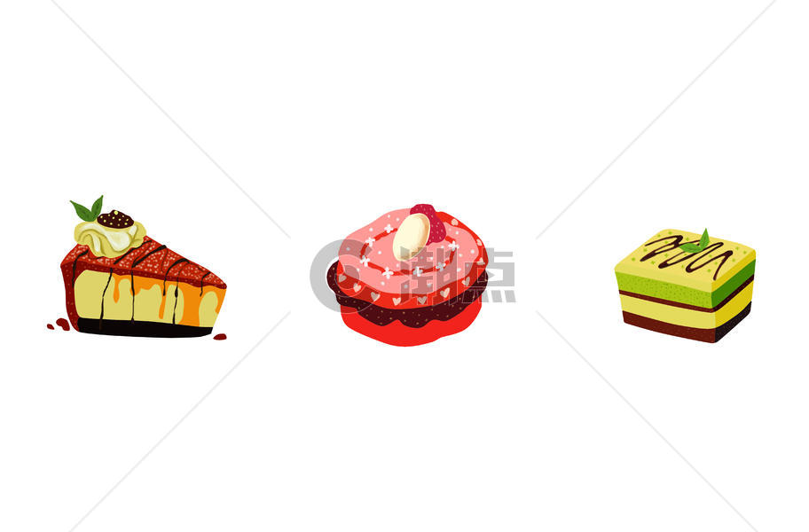 甜点蛋糕插画图片素材免费下载
