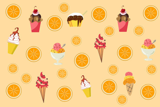 夏天冰淇淋背景图片素材免费下载