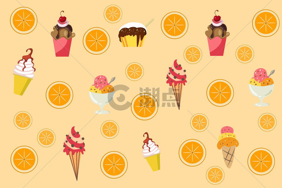 夏天冰淇淋背景图片素材免费下载