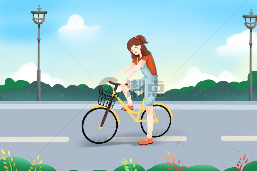 骑自行车图片素材免费下载