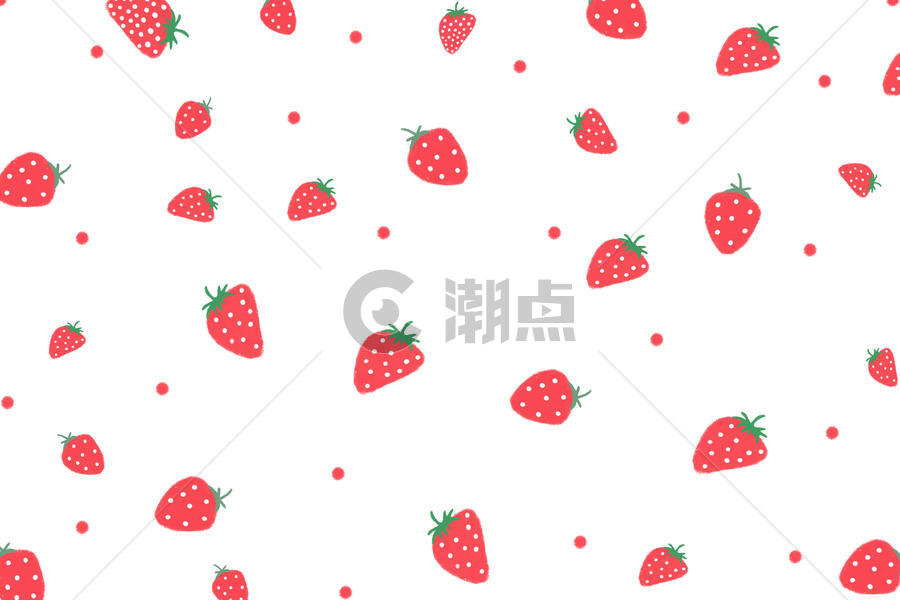 可爱草莓背景图片素材免费下载