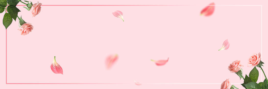粉色花瓣简约背景图片素材免费下载