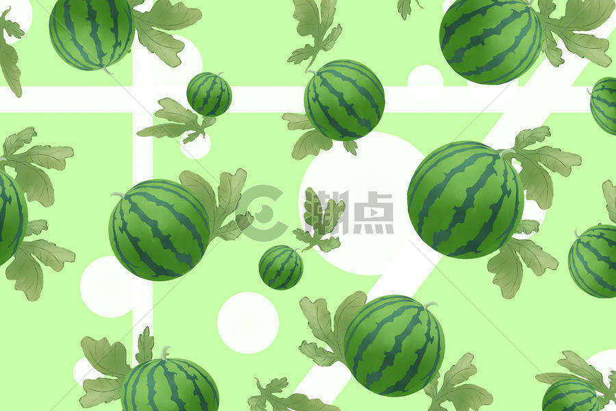 夏季水果西瓜插画图片素材免费下载