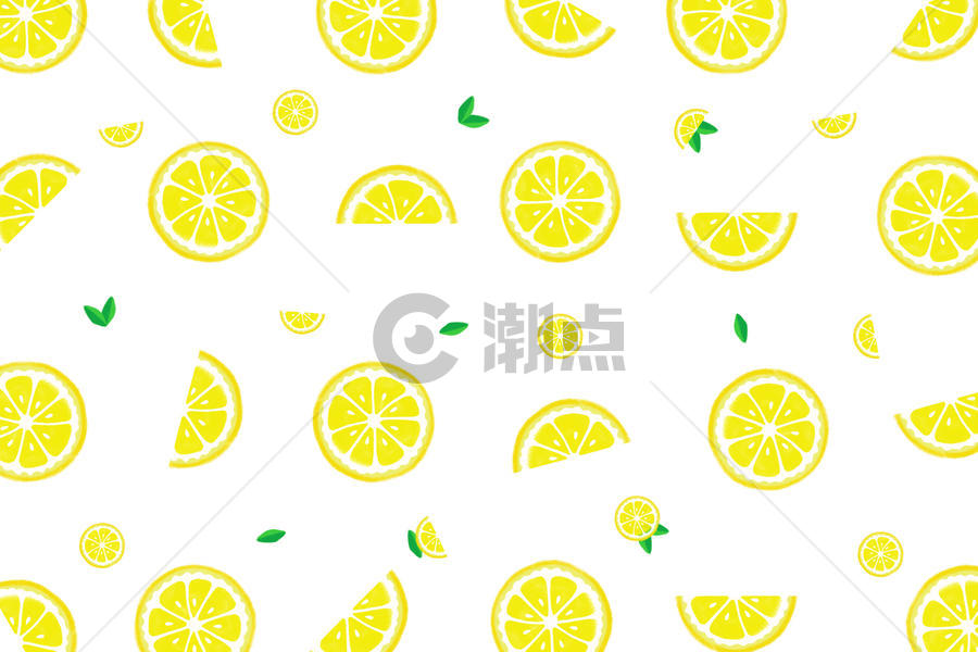 清新柠檬背景图片素材免费下载