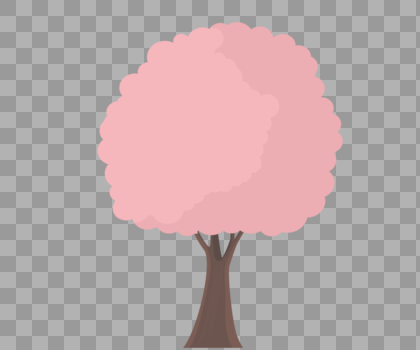 粉红色的树图片素材免费下载