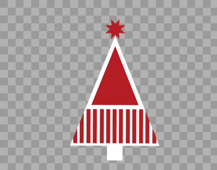 扁平圣诞树图片素材免费下载