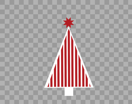 扁平圣诞树图片素材免费下载