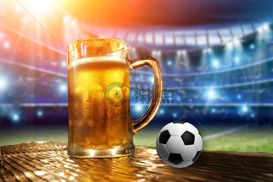 世界杯与啤酒图片素材免费下载