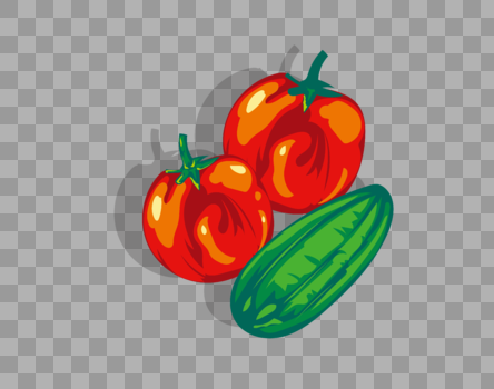 西红柿与黄瓜图片素材免费下载
