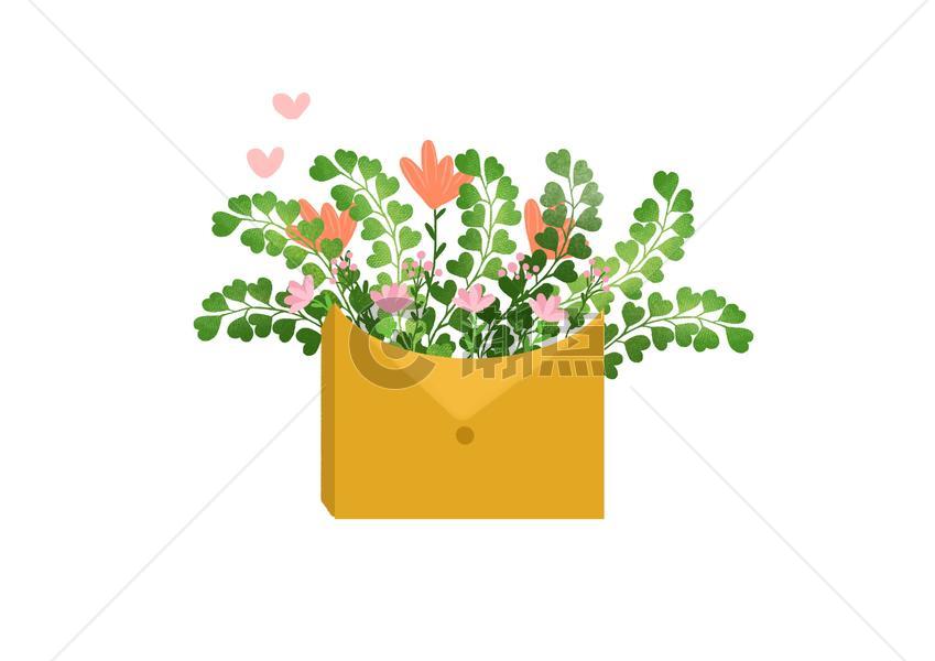 植物花卉信件图片素材免费下载