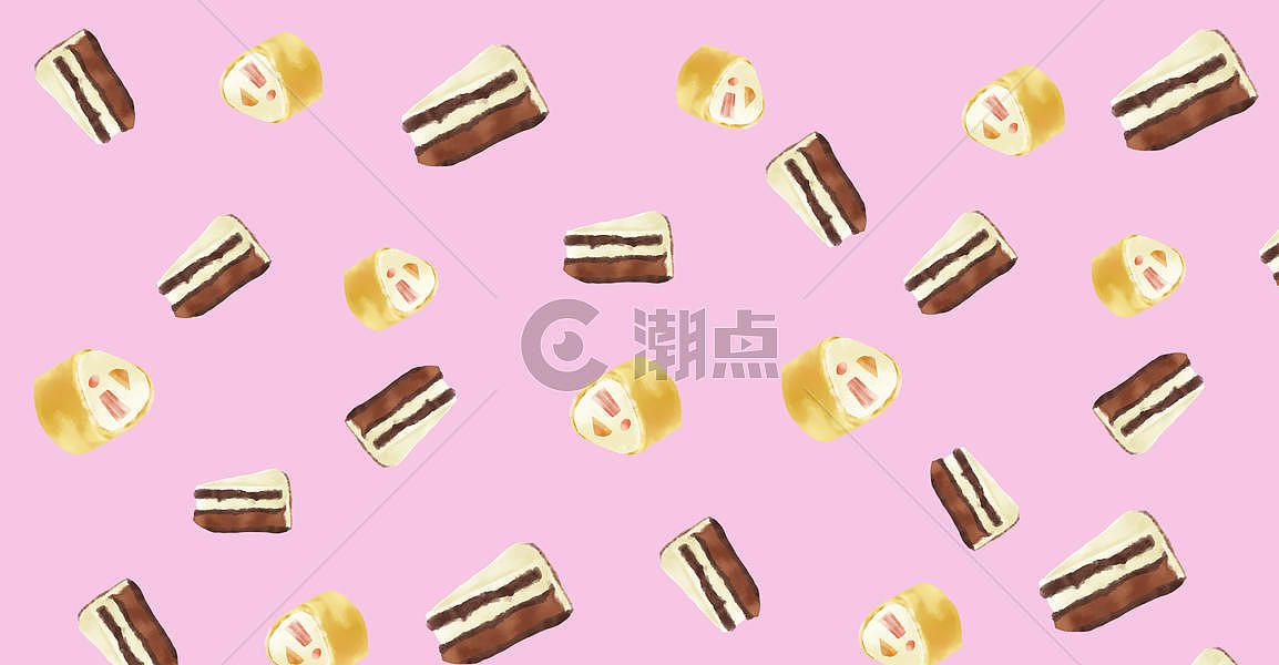 餐饮美食巧克力蛋糕插画图片素材免费下载