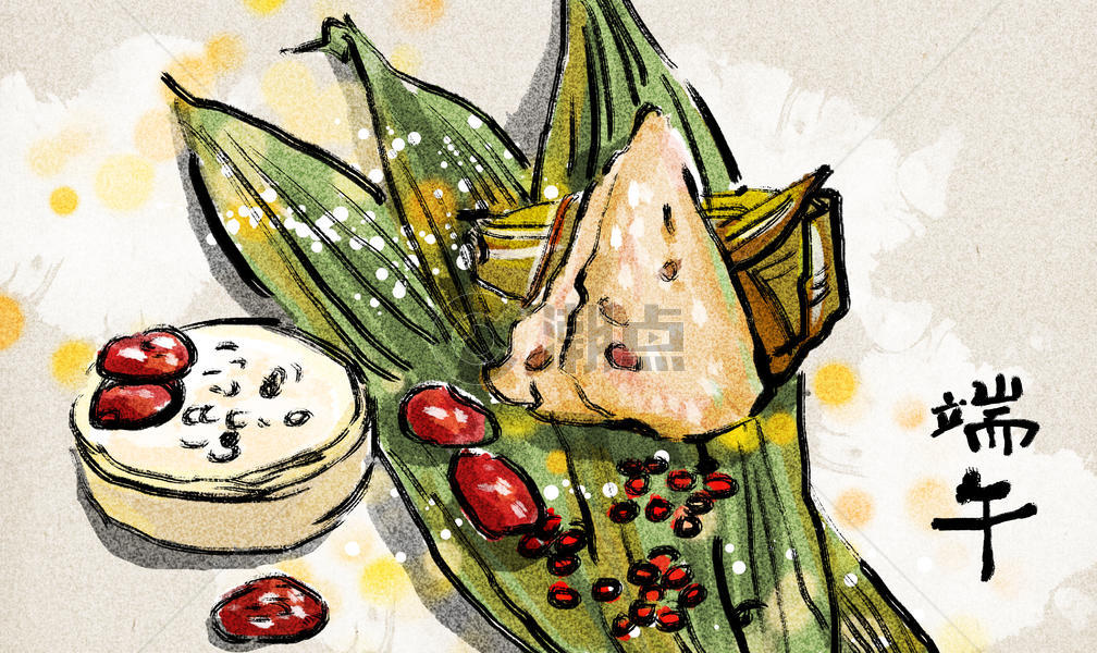 端午节粽子插画图片素材免费下载