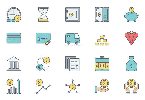 金融元素图标icon图片素材免费下载