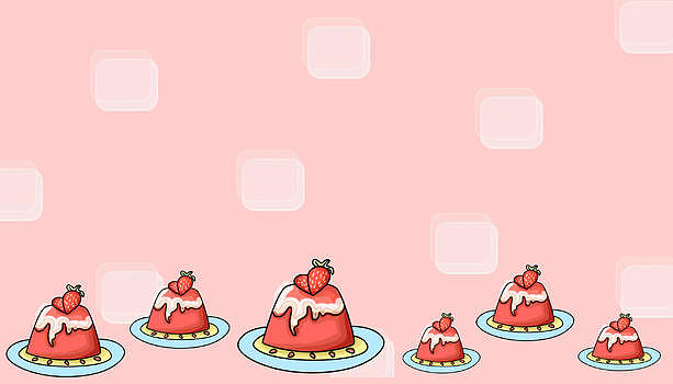 粉红色唯美甜品背景插画图片素材免费下载