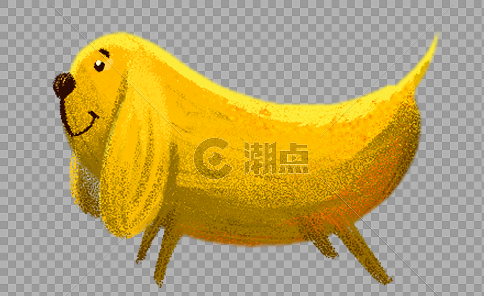 香蕉狗图片素材免费下载