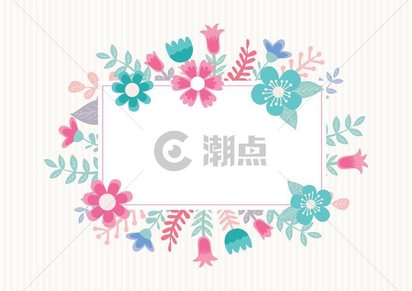 小清新花卉卡片图片素材免费下载