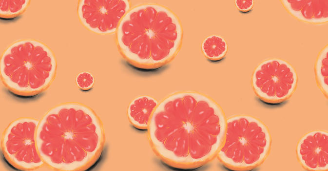 美味红色血橙背景插画图片素材免费下载