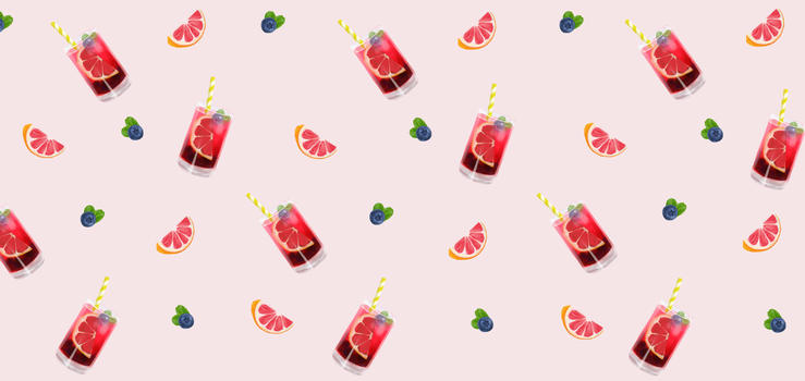 西柚蓝莓汁图片素材免费下载